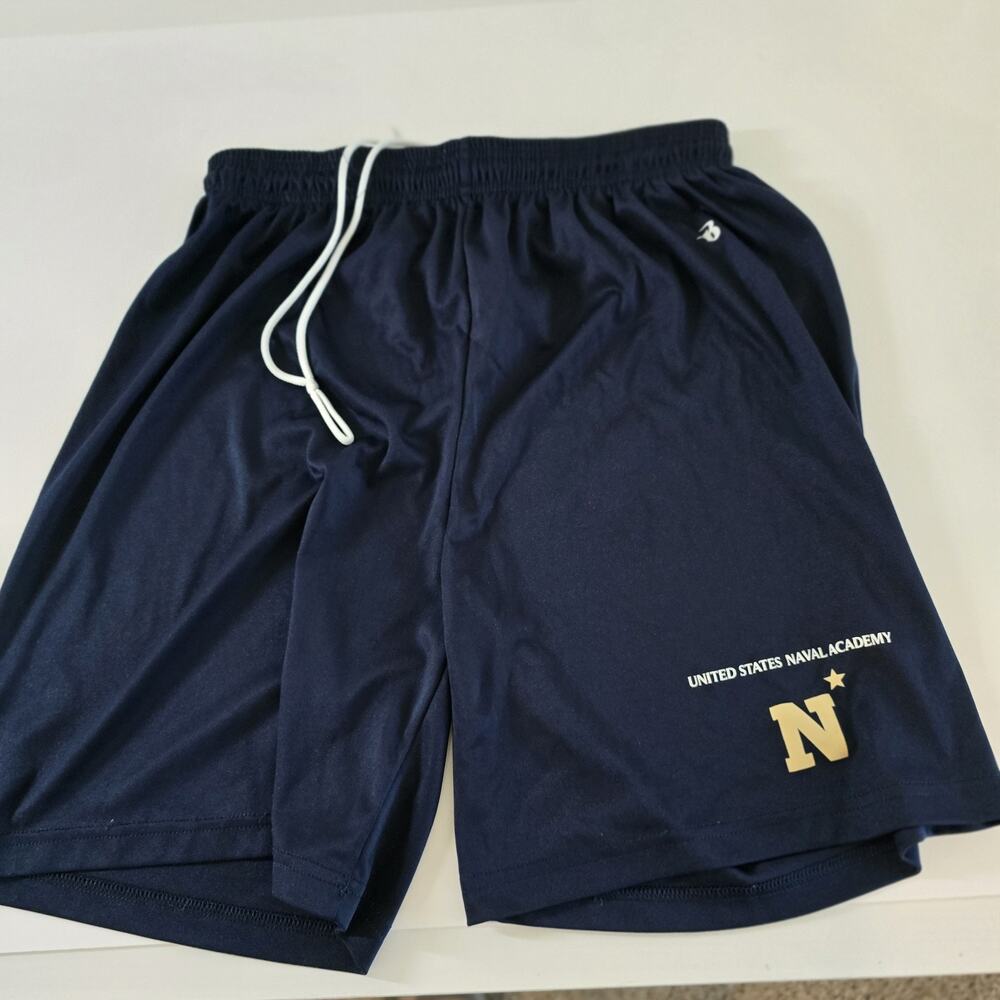 Navy Midshipmen US Naval Academy Basketball Shorts Blue Small